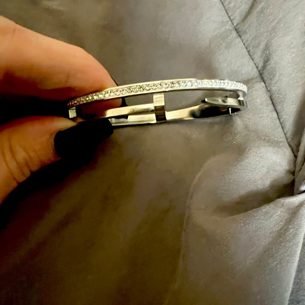Fashion bracelet looks like the Cartier bracelet made with cubic zirconia